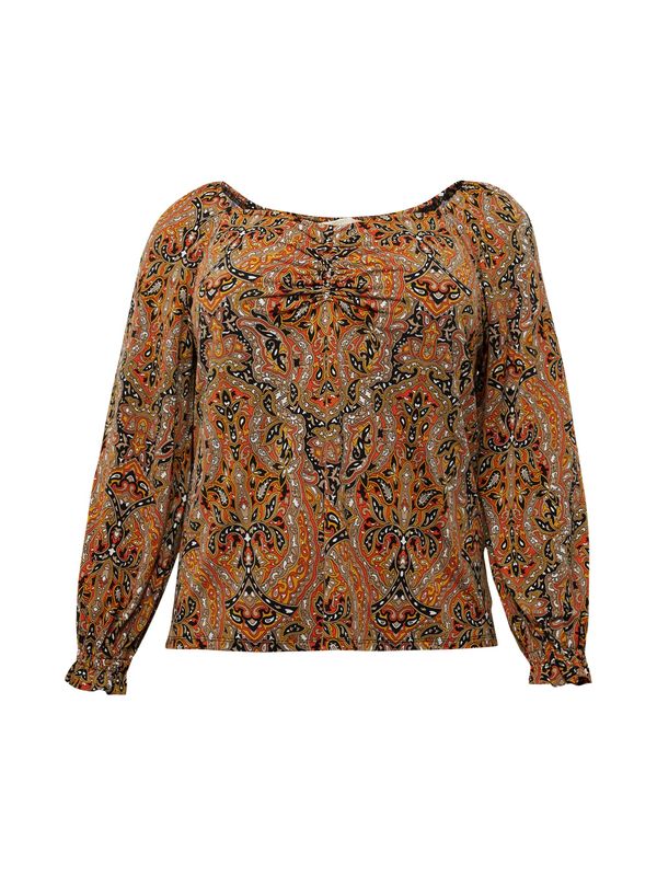 Michael Kors Plus Michael Kors Plus Majica  svijetlosmeđa / ciglasto crvena / svijetlonarančasta / crna