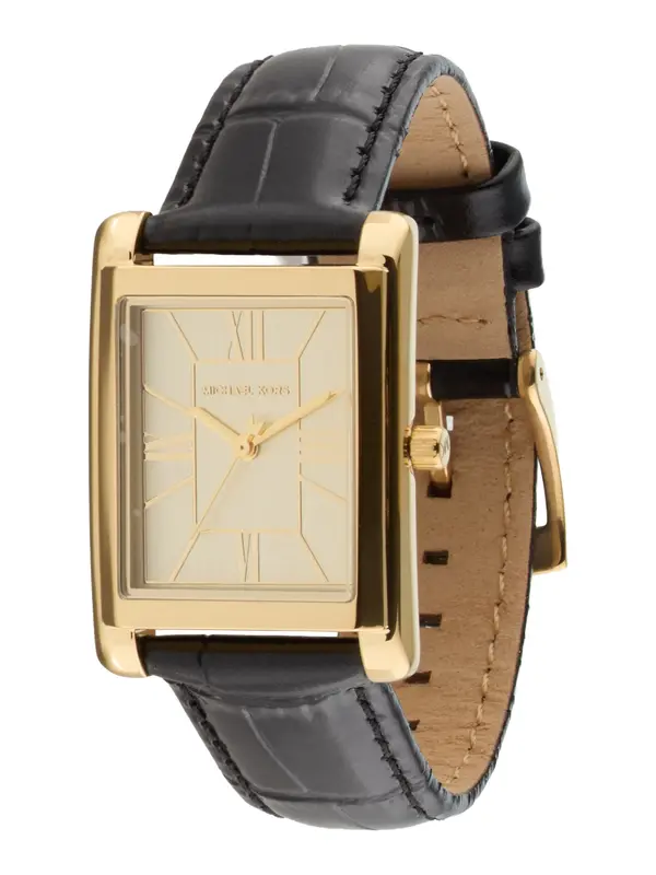 MICHAEL Michael Kors MICHAEL Michael Kors Analogni sat 'ESSEX'  zlatna / crna