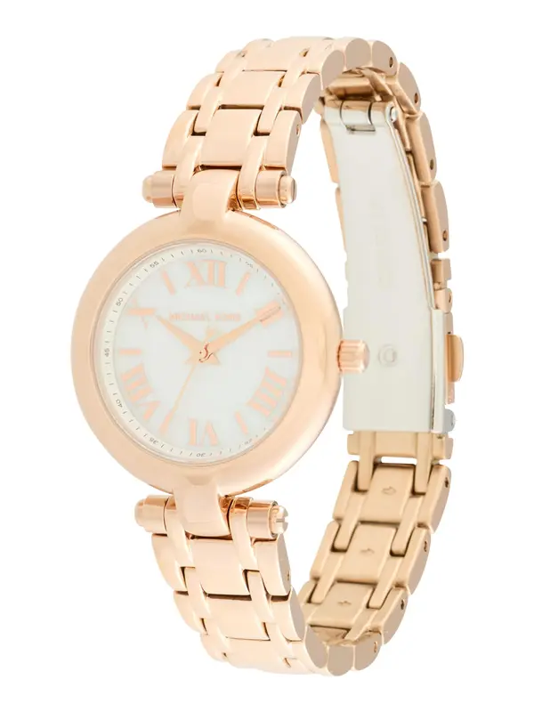 MICHAEL Michael Kors MICHAEL Michael Kors Analogni sat 'LANEY'  rozo zlatna / prljavo bijela