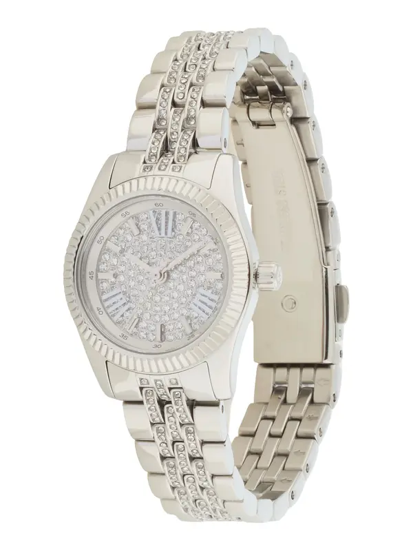 MICHAEL Michael Kors MICHAEL Michael Kors Analogni sat 'LEXINGTON'  srebro / prozirna