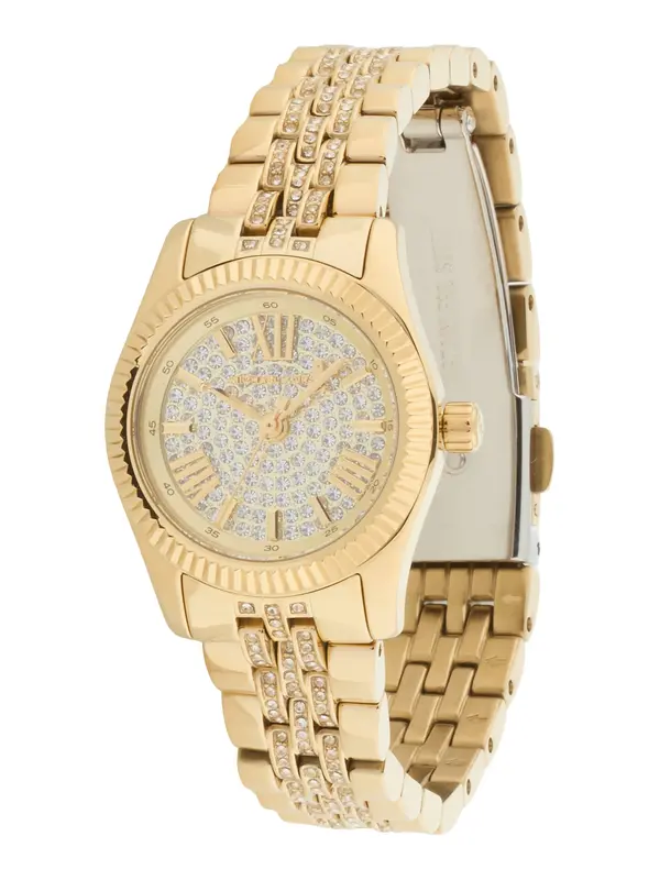 MICHAEL Michael Kors MICHAEL Michael Kors Analogni sat 'LEXINGTON'  zlatna / prozirna