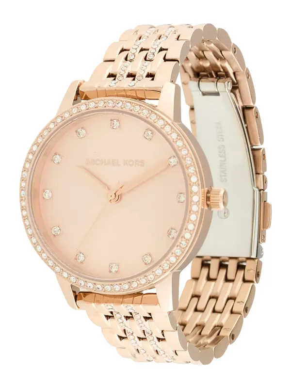 MICHAEL Michael Kors MICHAEL Michael Kors Analogni sat 'MELISSA'  rozo zlatna / prozirna