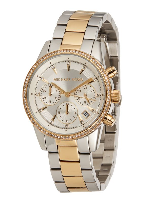 MICHAEL Michael Kors MICHAEL Michael Kors Analogni sat 'MK6474'  zlatna / srebro