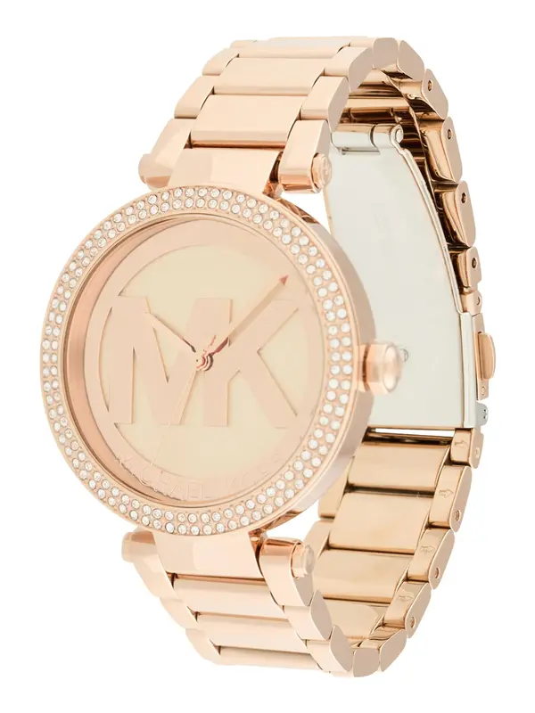 MICHAEL Michael Kors MICHAEL Michael Kors Analogni sat 'PARKER'  zlatna / rozo zlatna / prozirna