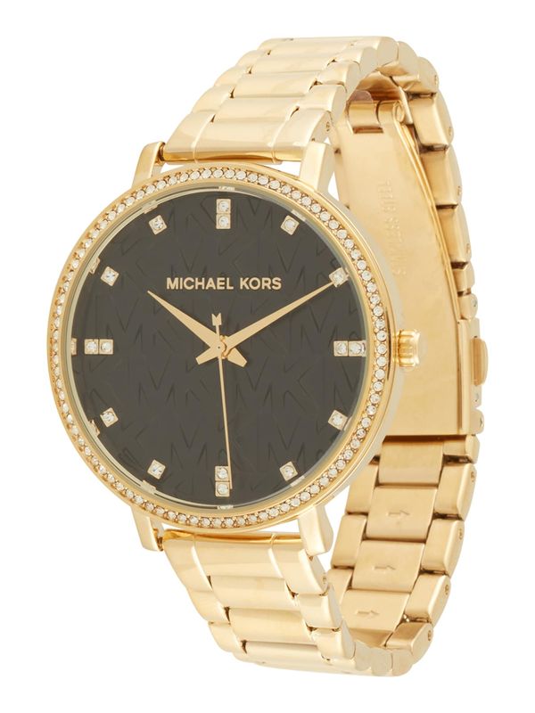 MICHAEL Michael Kors MICHAEL Michael Kors Analogni sat 'PYPER'  zlatna / crna
