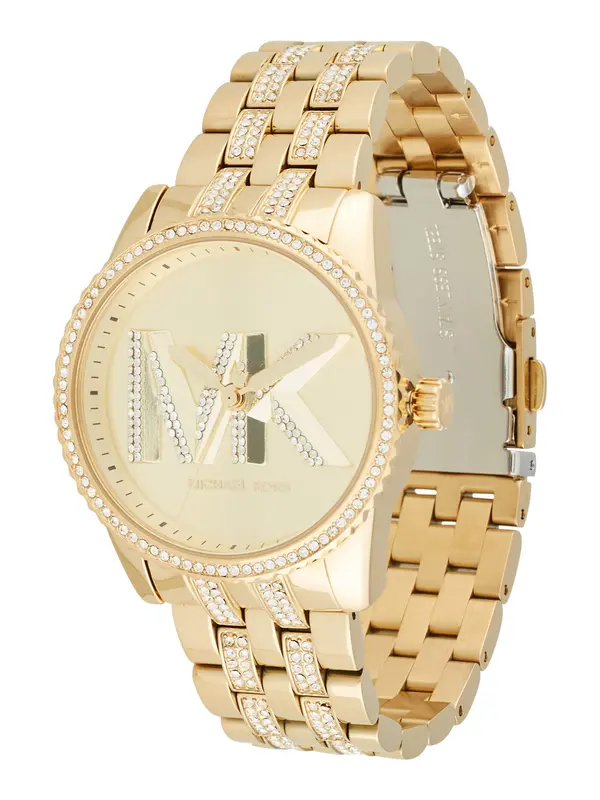 MICHAEL Michael Kors MICHAEL Michael Kors Analogni sat 'RITZ'  zlatna / grafit siva / prozirna