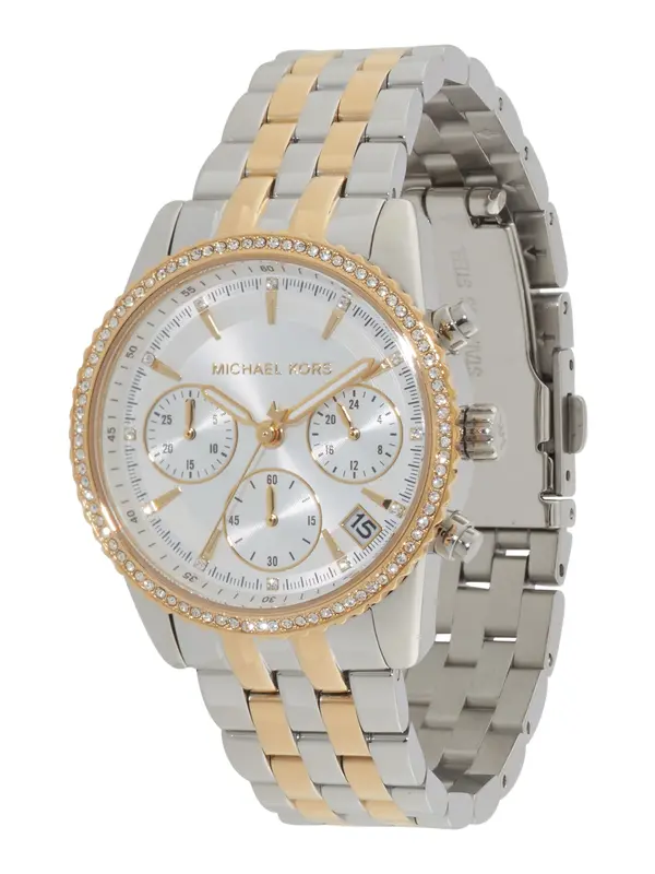 MICHAEL Michael Kors MICHAEL Michael Kors Analogni sat 'RITZ'  zlatna / srebro