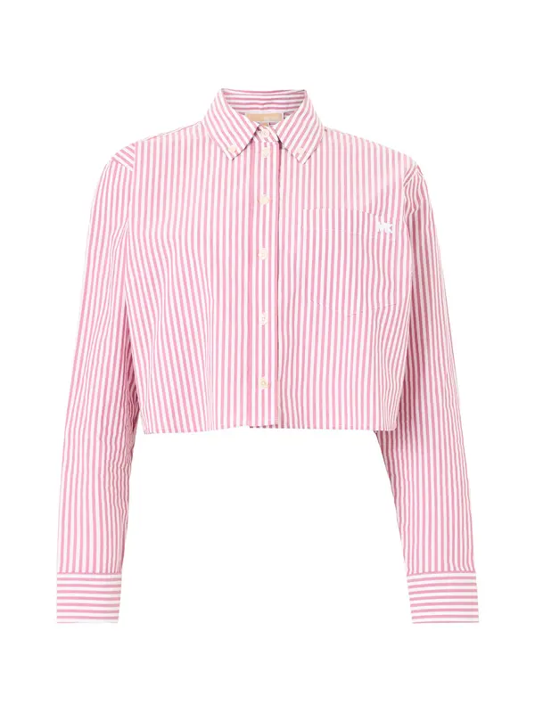MICHAEL Michael Kors MICHAEL Michael Kors Bluza  prljavo roza / bijela