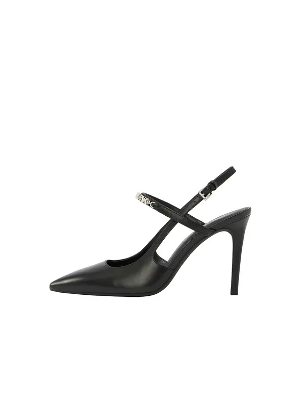 MICHAEL Michael Kors MICHAEL Michael Kors Cipele s potpeticom i otvorenom petom 'DINA'  crna