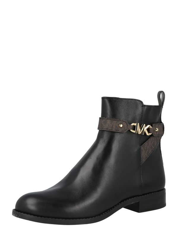 MICHAEL Michael Kors MICHAEL Michael Kors Čizmice 'FARRAH'  smeđa / zlatna / crna