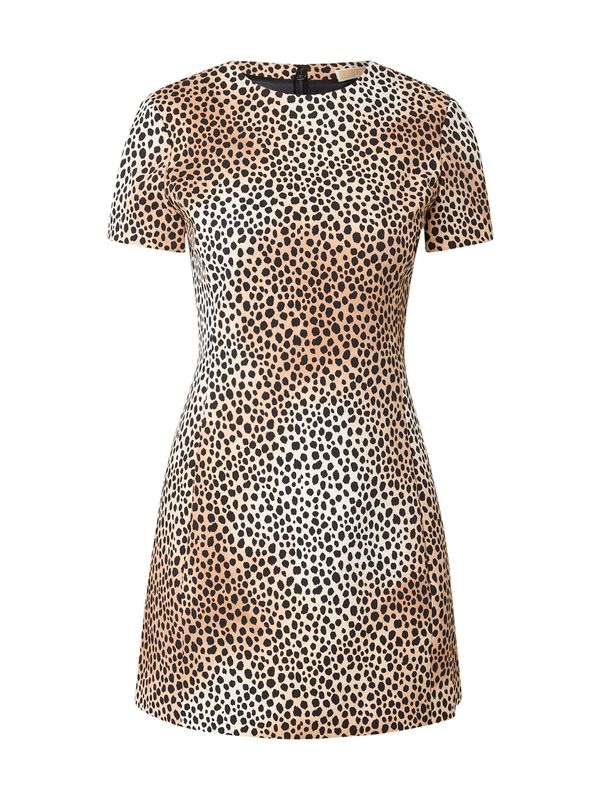 MICHAEL Michael Kors MICHAEL Michael Kors Haljina  boja pijeska / moka smeđa / crna