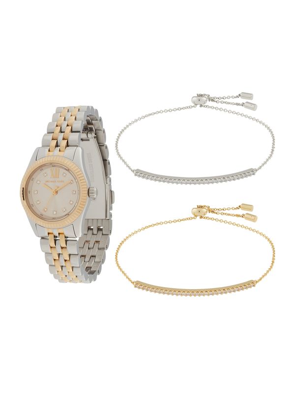 MICHAEL Michael Kors MICHAEL Michael Kors Komplet nakita 'LEXINGTON'  zlatna / srebro / bijela