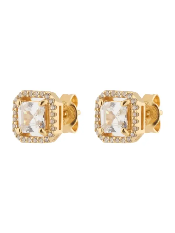 MICHAEL Michael Kors MICHAEL Michael Kors Naušnice 'BRILLIANCE'  zlatna / prozirna