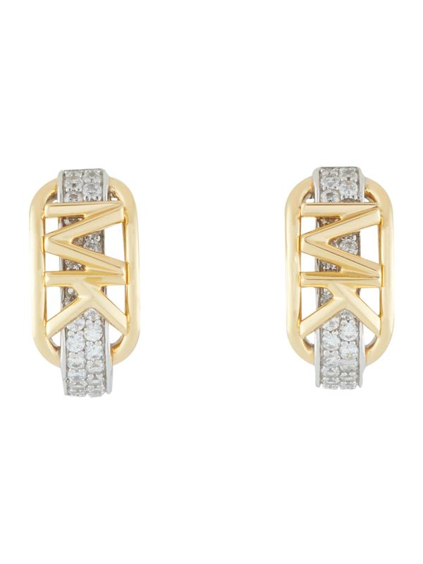 MICHAEL Michael Kors MICHAEL Michael Kors Naušnice  zlatna / srebro / prozirna