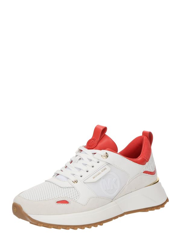 MICHAEL Michael Kors MICHAEL Michael Kors Niske tenisice 'THEO'  boja pijeska / crvena / bijela