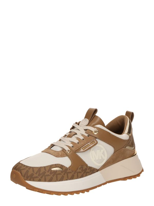 MICHAEL Michael Kors MICHAEL Michael Kors Niske tenisice 'THEO'  sivkasto bež / smeđa / tamno smeđa