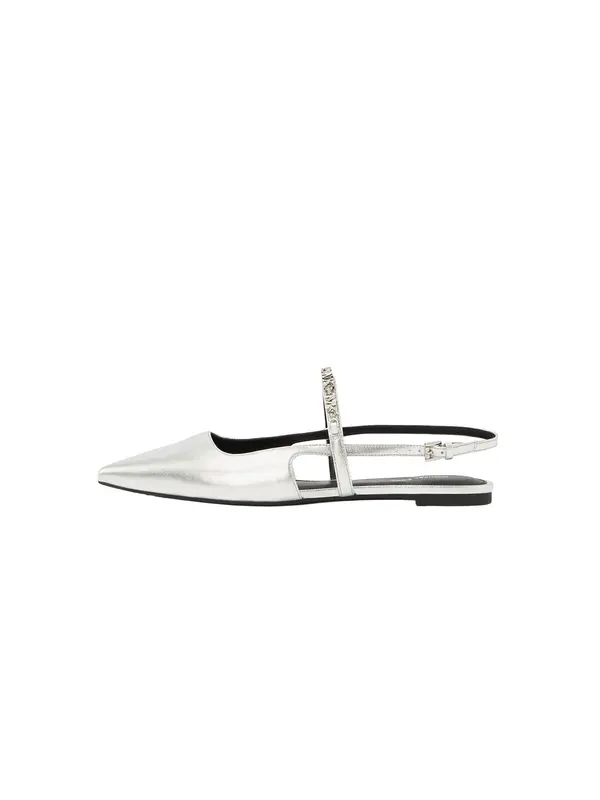 MICHAEL Michael Kors MICHAEL Michael Kors Otvorene balerinke 'DINA FLEX'  srebro