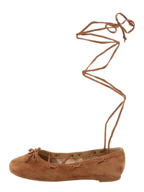 MICHAEL Michael Kors MICHAEL Michael Kors Otvorene balerinke 'SHAE'  smeđa