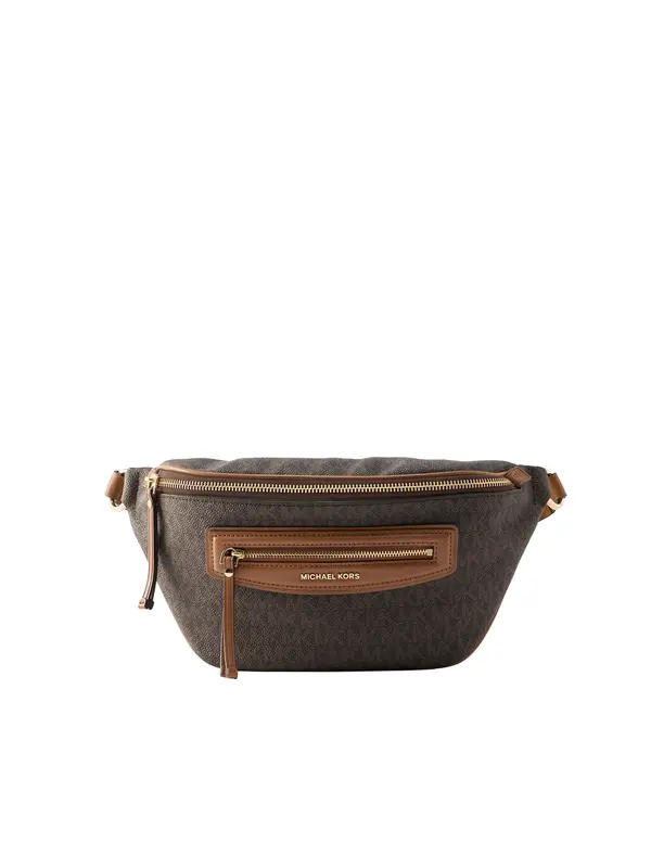 MICHAEL Michael Kors MICHAEL Michael Kors Pojasna torbica  karamela / tamno smeđa