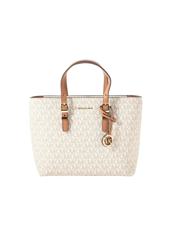 MICHAEL Michael Kors MICHAEL Michael Kors Ručna torbica  boja slonovače / karamela / tamno smeđa