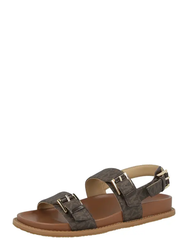 MICHAEL Michael Kors MICHAEL Michael Kors Sandale s remenčićima 'NIA'  smeđa / tamno smeđa