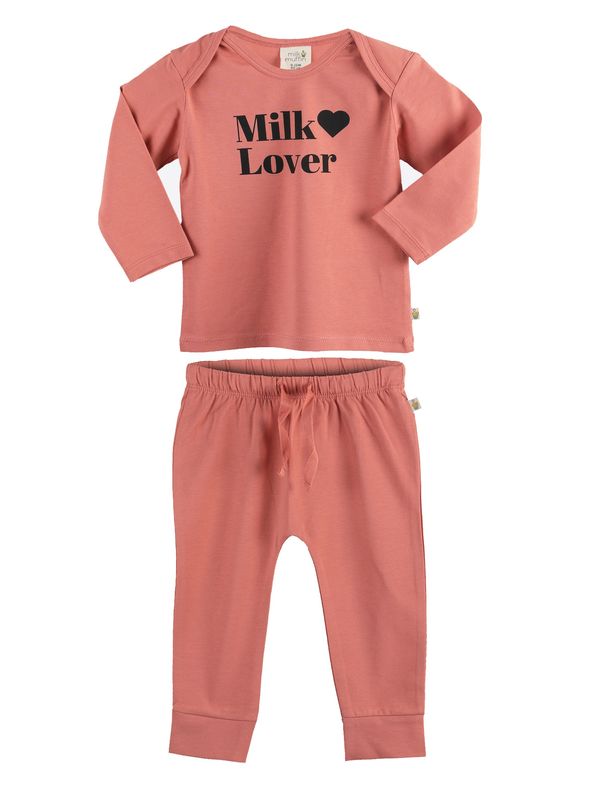 Milk & Muffin Milk & Muffin Komplet 'Emma'  losos / crna