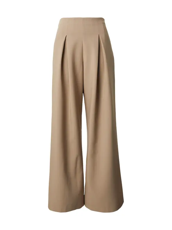 millane millane Hlače 'Highwaisted Palazzo'  smeđa