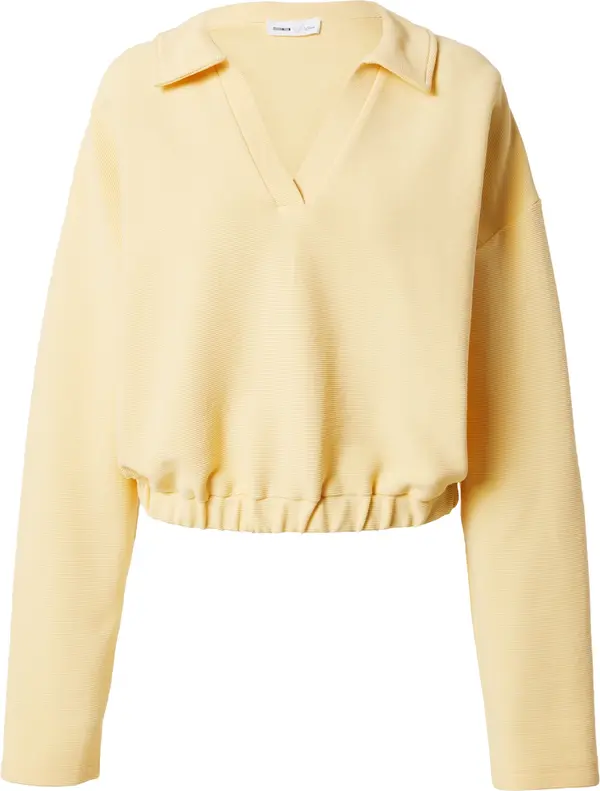millane millane Sweater majica 'Linea'  žuta