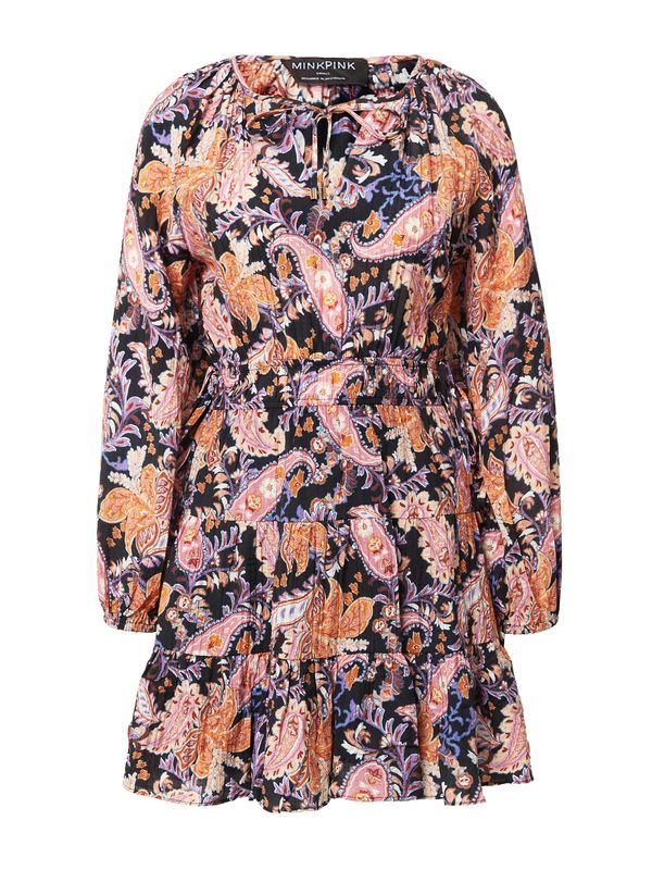 MINKPINK MINKPINK Haljina 'CELESTIA'  svijetloljubičasta / narančasta / roza / crna