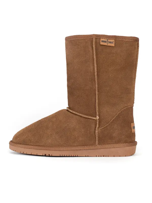 Minnetonka Minnetonka Čizme za snijeg 'Olympia'  boja devine dlake (camel) / tamno smeđa