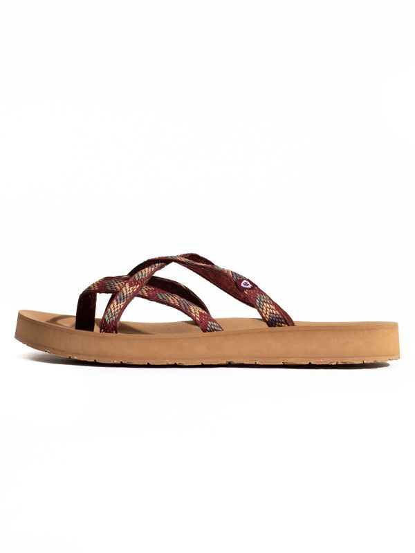 Minnetonka Minnetonka Japanke 'Hanna'  karamela / hrđavo smeđa / tamo siva