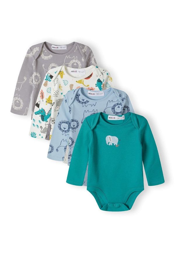 MINOTI MINOTI Dječji bodi  ecru/prljavo bijela / svijetloplava / svijetlosiva / zelena