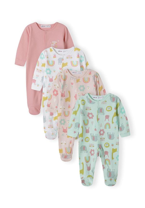 MINOTI MINOTI Dječji bodi  pastelno plava / koraljna / prljavo roza