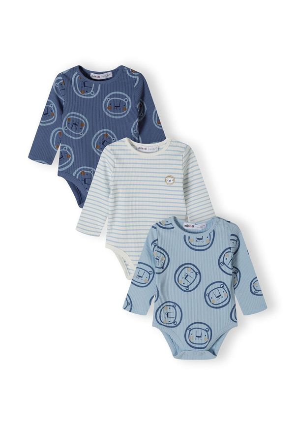 MINOTI MINOTI Dječji bodi  svijetloplava / bijela