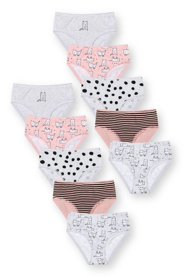 MINOTI MINOTI Gaće  siva melange / svijetloroza / crna / bijela