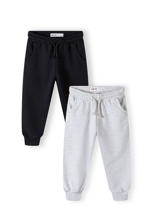 MINOTI MINOTI Hlače  siva melange / crna