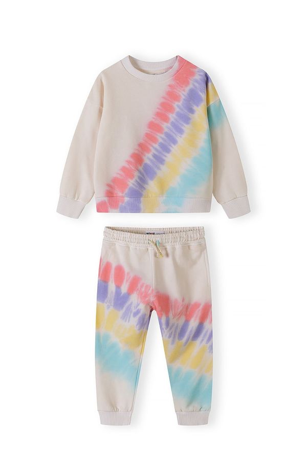 MINOTI MINOTI Jogging komplet  bež / azur / žuta / tamno ljubičasta