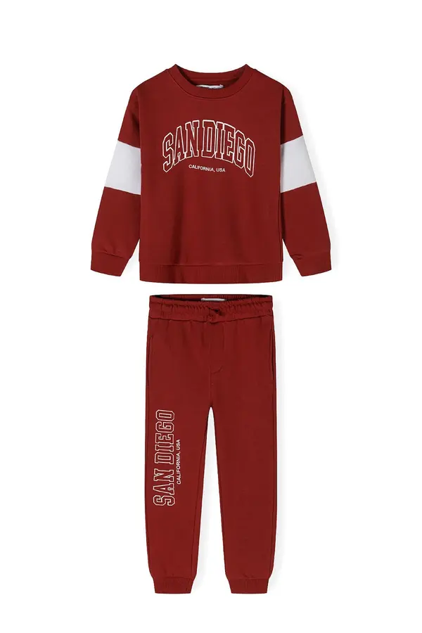 MINOTI MINOTI Jogging komplet  crvena / bijela