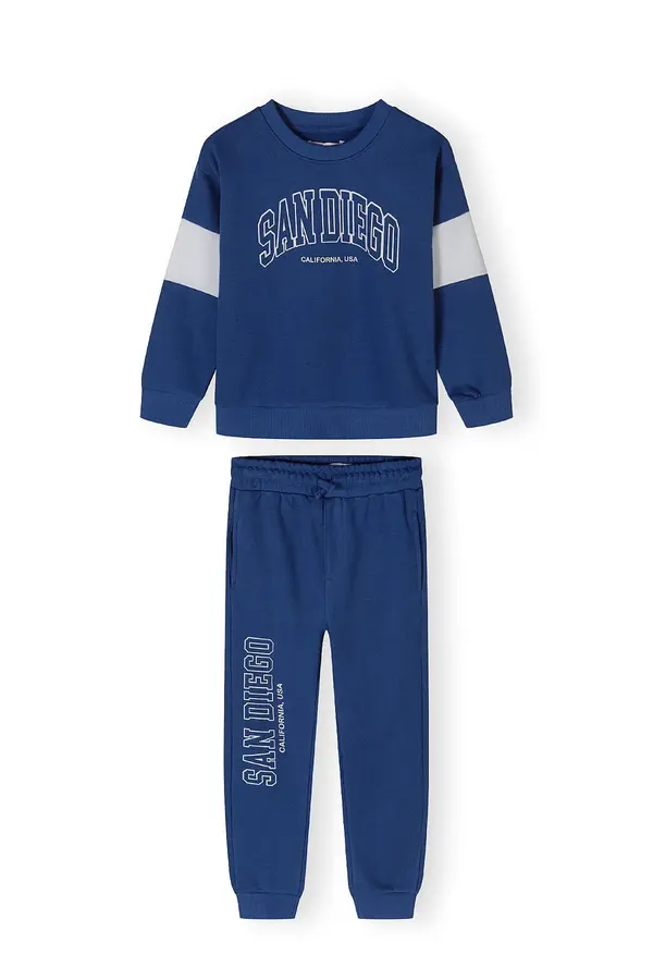 MINOTI MINOTI Jogging komplet  kobalt plava / svijetlosiva