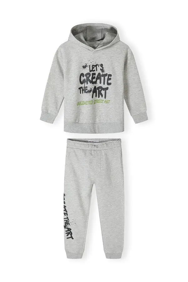 MINOTI MINOTI Jogging komplet  siva / zelena / crna