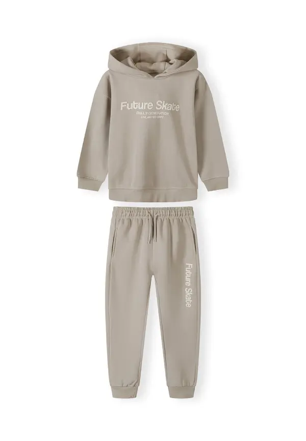 MINOTI MINOTI Jogging komplet  svijetlobež / taupe siva