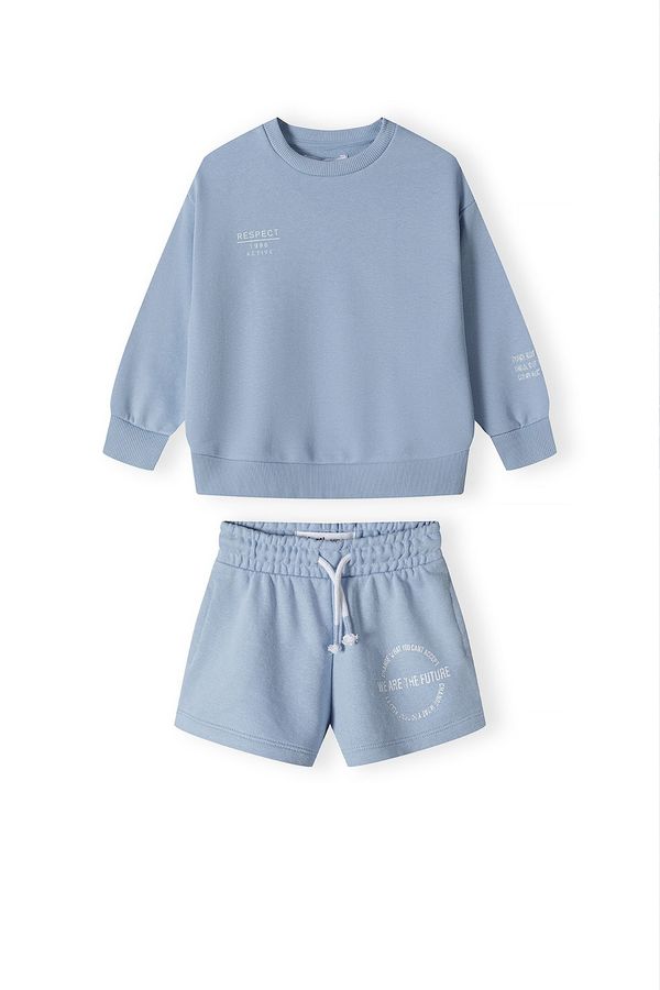 MINOTI MINOTI Jogging komplet  svijetloplava / bijela