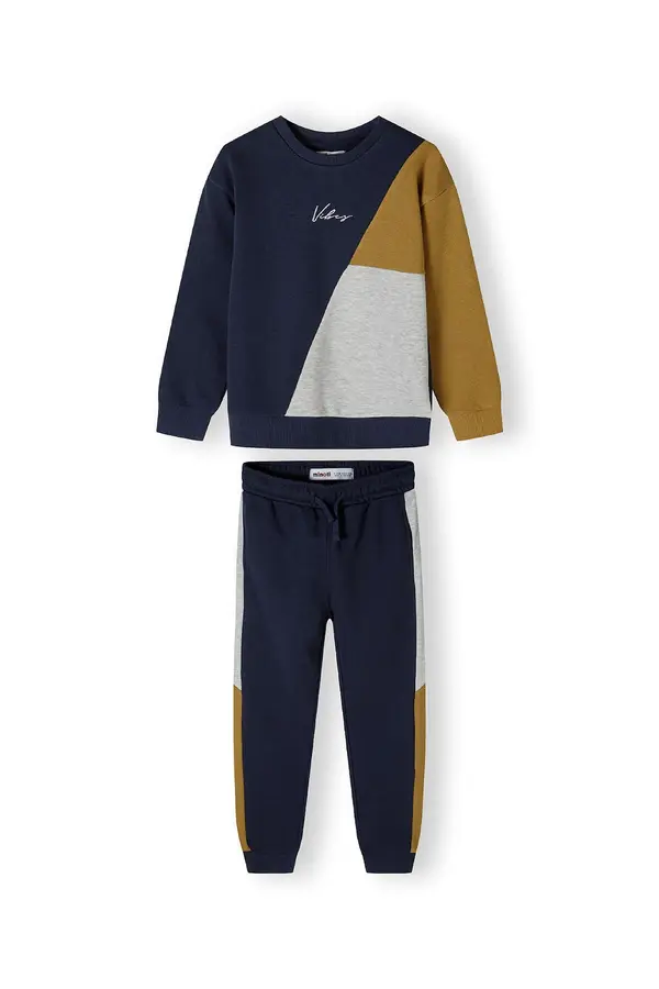 MINOTI MINOTI Jogging komplet  tamno plava / svijetlosiva / zelena