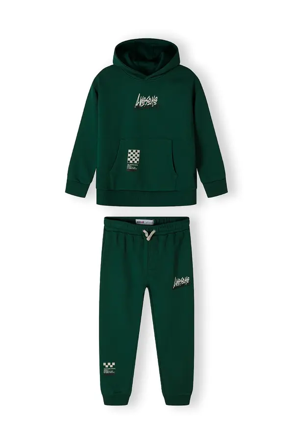 MINOTI MINOTI Jogging komplet  tamno zelena / bijela