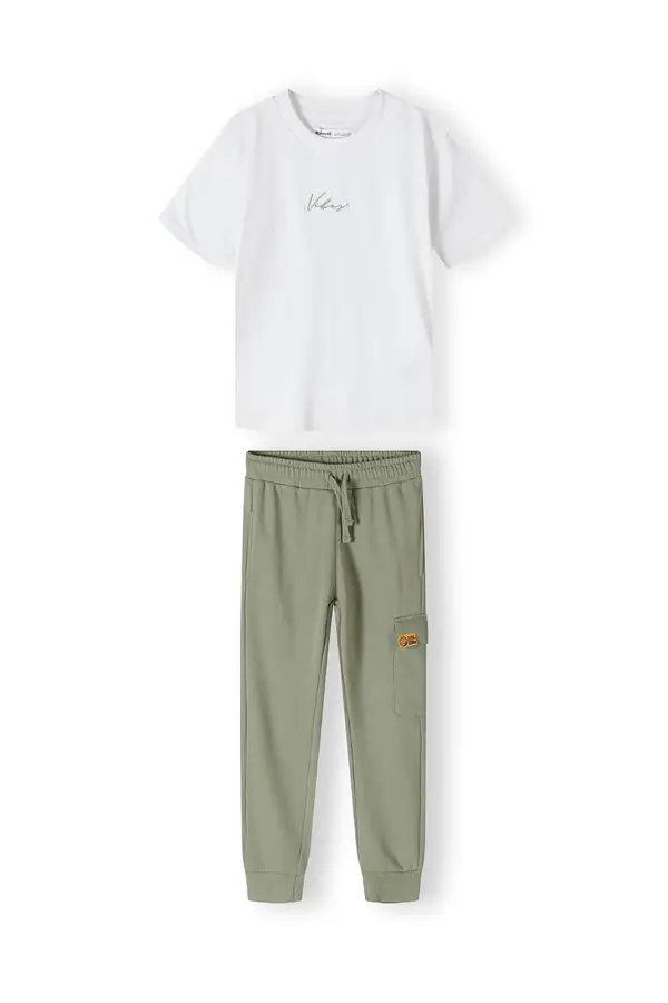 MINOTI MINOTI Jogging komplet  zelena / bijela