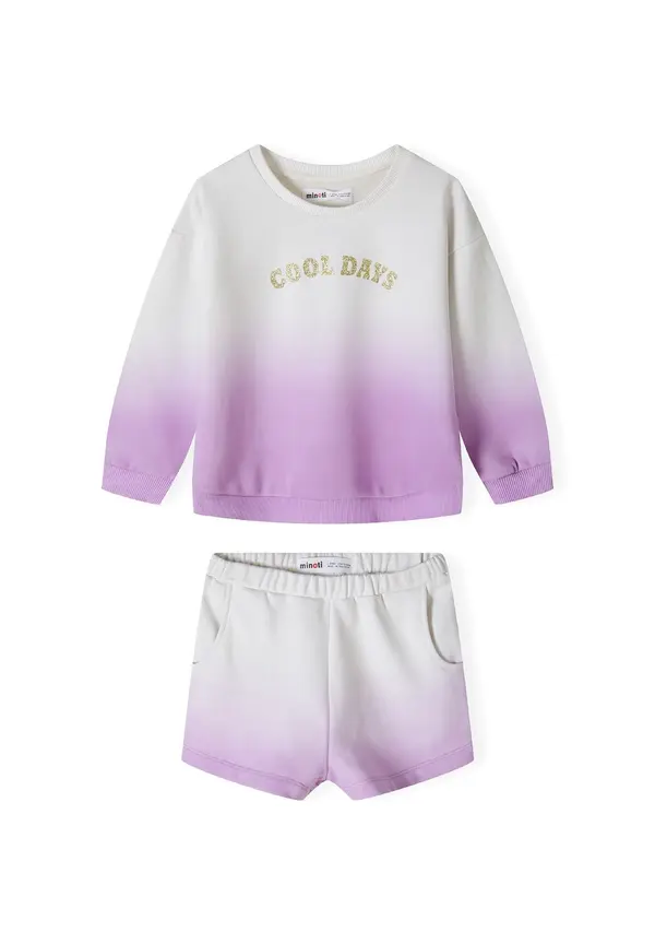 MINOTI MINOTI Jogging komplet  zlatna / lavanda / pastelno ljubičasta