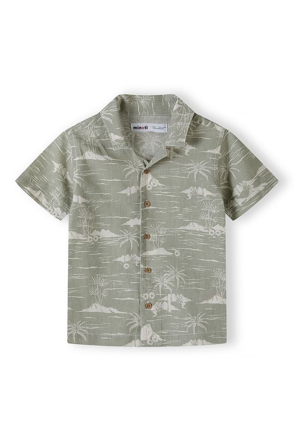 MINOTI MINOTI Košulja  svijetlosiva / zelena