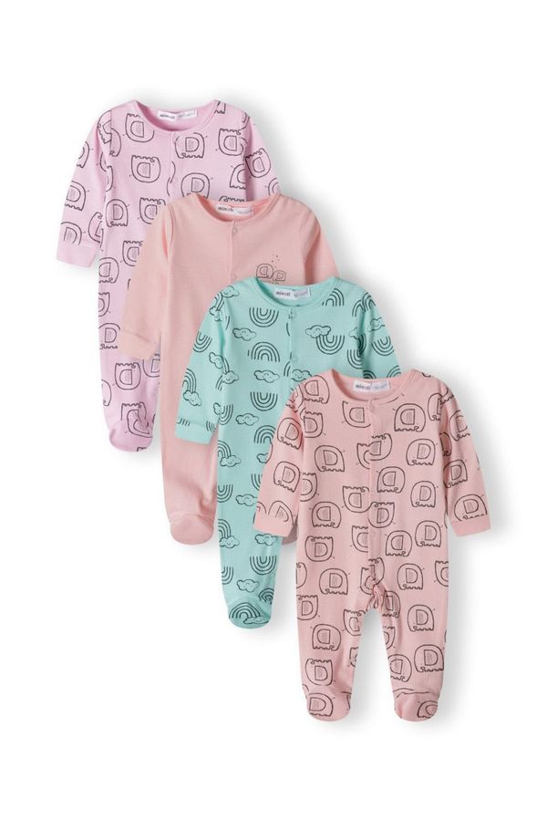 MINOTI MINOTI Pidžama set  menta / lila / svijetloroza / crna