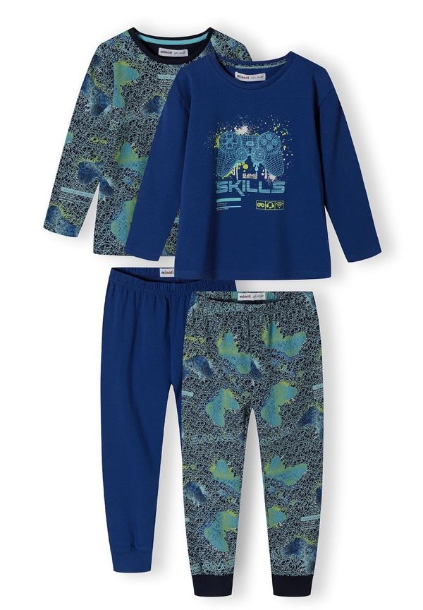 MINOTI MINOTI Pidžama set  tamno plava / zelena