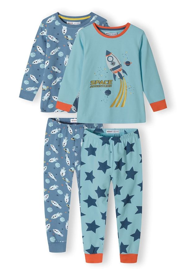 MINOTI MINOTI Pidžama set  tirkiz / golublje plava / tamno plava / bijela